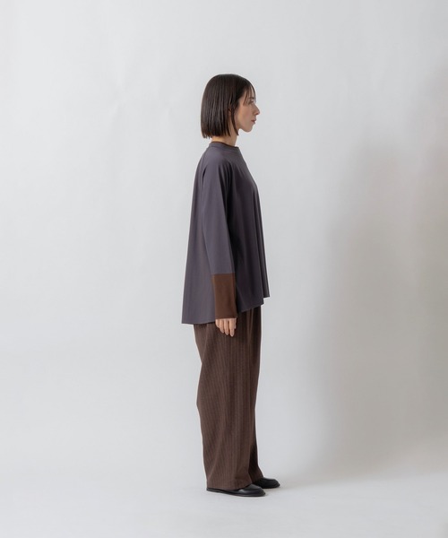 Kelen(ケレン)の「「KELEN / ケレン」バックフレアポンチプルオーバー(Tシャツ/カットソー・レディース・ネイビー/ブラウン/チャコールグレー・S/M)」の17枚目の写真