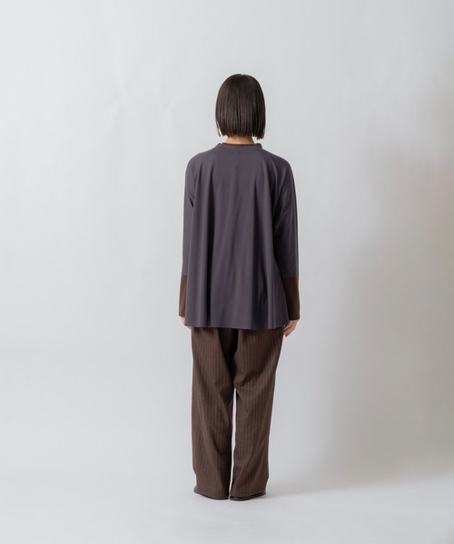 Kelen(ケレン)の「「KELEN / ケレン」バックフレアポンチプルオーバー(Tシャツ/カットソー・レディース・ネイビー/ブラウン/チャコールグレー・S/M)」の18枚目の写真