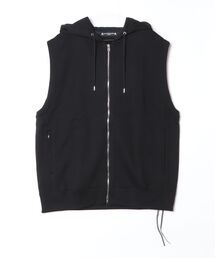 SEQUIN SLEEVELESS HOODIE