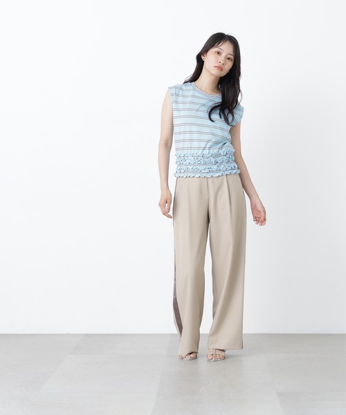 N.(N. Natural Beauty Basic)(エヌエヌナチュラルビューティーベーシック)の「ランダムボーダートップス(Tシャツ/カットソー・レディース・ネイビー系/ブラウン系その他/ブルー系その他2・フリ-)」の18枚目の写真