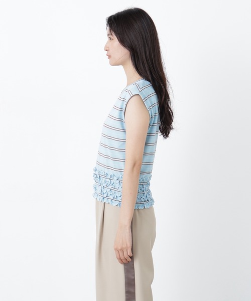 N.(N. Natural Beauty Basic)(エヌエヌナチュラルビューティーベーシック)の「ランダムボーダートップス(Tシャツ/カットソー・レディース・ネイビー系/ブラウン系その他/ブルー系その他2・フリ-)」の19枚目の写真