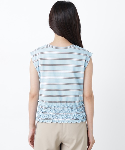 N.(N. Natural Beauty Basic)(エヌエヌナチュラルビューティーベーシック)の「ランダムボーダートップス(Tシャツ/カットソー・レディース・ネイビー系/ブラウン系その他/ブルー系その他2・フリ-)」の20枚目の写真