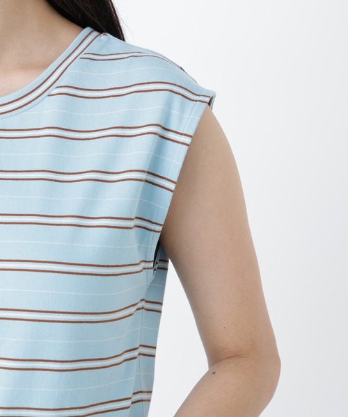 N.(N. Natural Beauty Basic)(エヌエヌナチュラルビューティーベーシック)の「ランダムボーダートップス(Tシャツ/カットソー・レディース・ネイビー系/ブラウン系その他/ブルー系その他2・フリ-)」の22枚目の写真