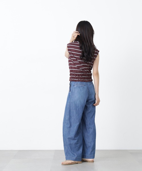 N.(N. Natural Beauty Basic)(エヌエヌナチュラルビューティーベーシック)の「ランダムボーダートップス(Tシャツ/カットソー・レディース・ネイビー系/ブラウン系その他/ブルー系その他2・フリ-)」の8枚目の写真