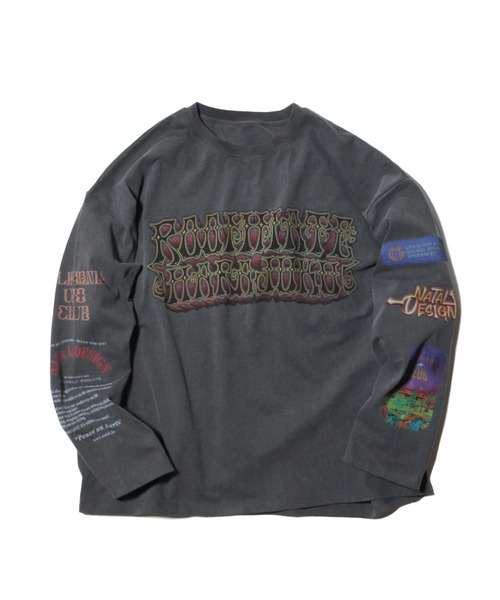 NATAL DESIGN（ネイタルデザイン）の「ROOM MATE MULTI PRINT L/S TEE LA（Tシャツ/カットソー・メンズ・チャコールグレー・SMALL/MEDIUM/LARGE/X-LARGE）」の3枚目の写真