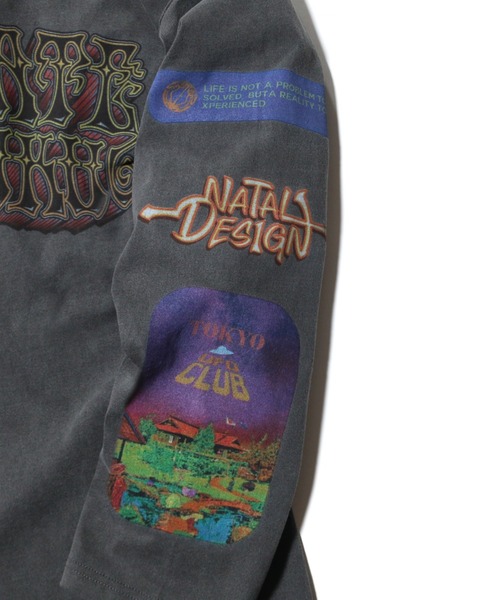 NATAL DESIGN（ネイタルデザイン）の「ROOM MATE MULTI PRINT L/S TEE LA（Tシャツ/カットソー・メンズ・チャコールグレー・SMALL/MEDIUM/LARGE/X-LARGE）」の7枚目の写真