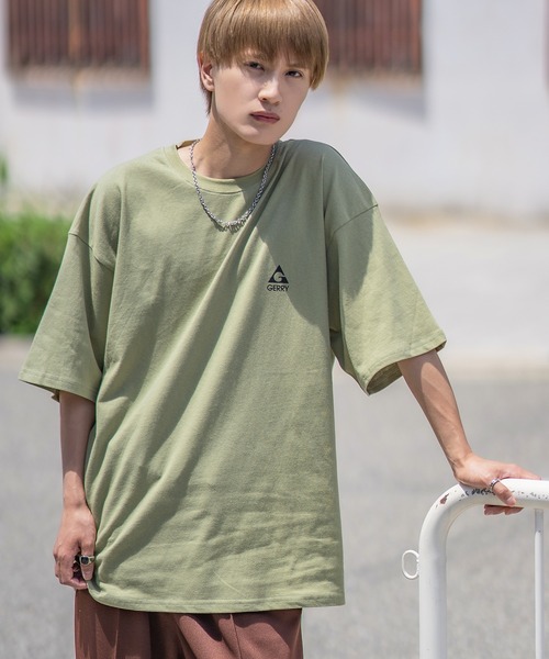 En serio TOKYO（エンソリオトーキョー）の「【GERRY】別注MT手書き風ロゴ半袖Tシャツ 42-9152G-IMP（Tシャツ/カットソー・メンズ・カーキ/ダークブルー/ホワイト/ブラック/オートミール・MEDIUM/SMALL/LARGE/X-LARGE）」の6枚目の写真