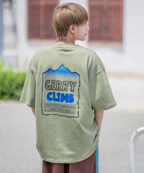 En serio TOKYO（エンソリオトーキョー）の「【GERRY】別注MT手書き風ロゴ半袖Tシャツ 42-9152G-IMP（Tシャツ/カットソー・メンズ・カーキ/ダークブルー/ホワイト/ブラック/オートミール・MEDIUM/SMALL/LARGE/X-LARGE）」の7枚目の写真