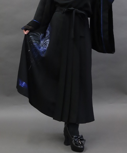REZEN(リゼン)の「花火プリント袴スカート(スカート・メンズ・ブルーパープル/イエロー/ローズ・SMALL/MEDIUM)」の2枚目の写真