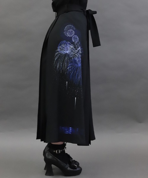 REZEN(リゼン)の「花火プリント袴スカート(スカート・メンズ・ブルーパープル/イエロー/ローズ・SMALL/MEDIUM)」の22枚目の写真