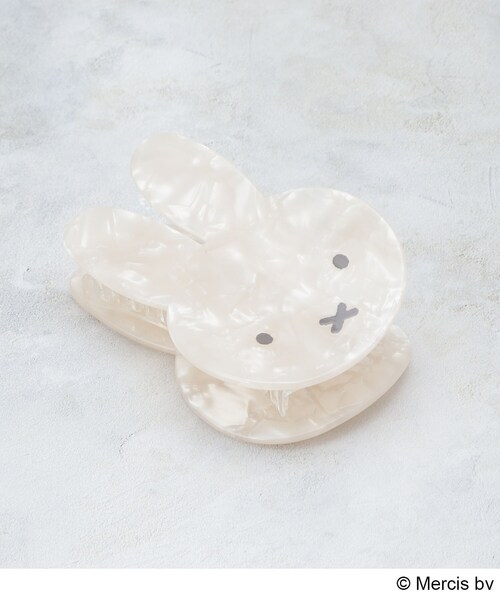 ◇【miffy】フェイス型シェル調ヘアクリップ（その他ヘアアクセサリー