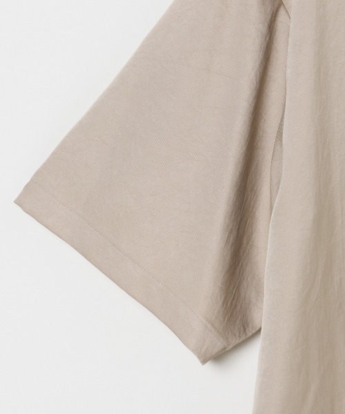 HELIOPOLE(エリオポール)の「SILKY TWILL TEE BLOUSE / シルキー ツイル ティー ブラウス(シャツ/ブラウス・レディース・ブルー/ベージュ・38)」の5枚目の写真