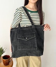 NATURALIST（ナチュラリスト）の「デニムフロントポケット トートバッグ/ユニセックス（トートバッグ）」