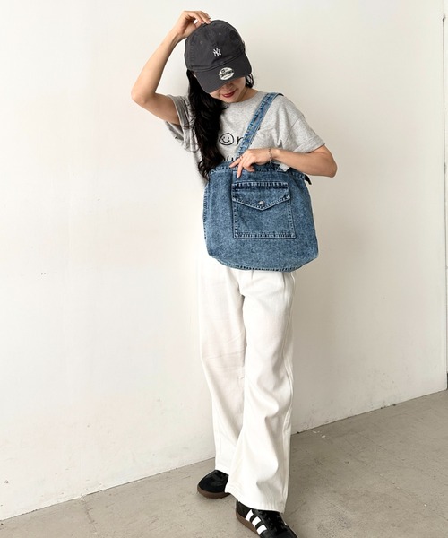 NATURALIST（ナチュラリスト）の「デニムフロントポケット トートバッグ/ユニセックス（トートバッグ・レディース・ダークブルー/ブラック/ブルー・FREE）」の13枚目の写真