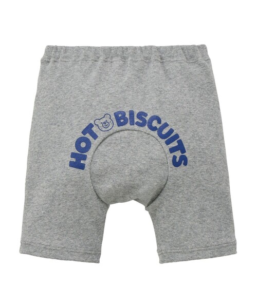 HOT BISCUITS(ホットビスケッツ)の「ロゴシリーズ 6分丈ハーフパンツ(その他パンツ・キッズ・ネイビー/グレー/オレンジ/アイボリー・80cm/90cm/70cm/100cm)」の2枚目の写真