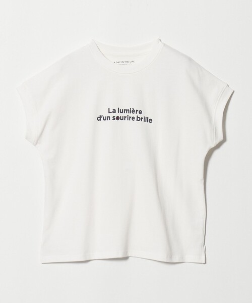 A DAY IN THE LIFE UNITED ARROWS(アデイインザライフユナイテッドアローズ)の「クリニクラウン プリントTシャツ <A DAY IN THE LIFE>(Tシャツ/カットソー・レディース・ホワイト/モカ/ダークグレー・FREE)」の2枚目の写真