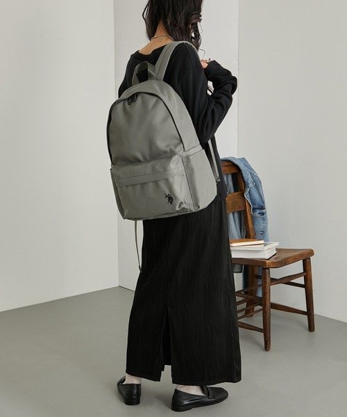 U.S. POLO ASSN.(ユーエスポロアッスン)の「【U.S. POLO ASSN.】ラウンドバックパック リュック USPA-2741(バックパック/リュック・レディース・ブラック/オフホワイト/ピンク/グリーン/レッド/グレー/ブルー/イエロー/ネイビー/ベージュ・FREE)」の13枚目の写真