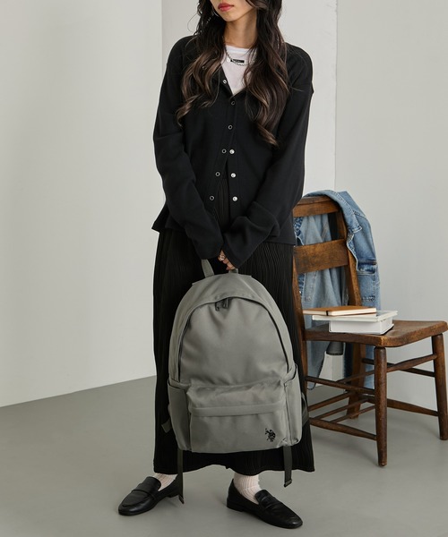 U.S. POLO ASSN.(ユーエスポロアッスン)の「【U.S. POLO ASSN.】ラウンドバックパック リュック USPA-2741(バックパック/リュック・レディース・ブラック/オフホワイト/ピンク/グリーン/レッド/グレー/ブルー/イエロー/ネイビー/ベージュ・FREE)」の12枚目の写真