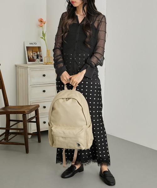 U.S. POLO ASSN.(ユーエスポロアッスン)の「【U.S. POLO ASSN.】ラウンドバックパック リュック USPA-2741(バックパック/リュック・レディース・ブラック/オフホワイト/ピンク/グリーン/レッド/グレー/ブルー/イエロー/ネイビー/ベージュ・FREE)」の19枚目の写真