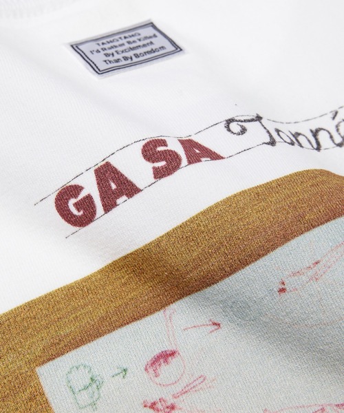 TANGTANG(タンタン)の「GASATANG/E9:SANAISERV(Tシャツ/カットソー・メンズ・ホワイト・S/M/L/XL)」の6枚目の写真