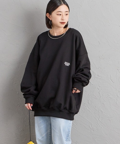 MARMOT（マーモット）の「【WEB先行予約】[Marmot/マーモット] 別注 バーティカルロゴ バックプリントスウェット（スウェット・レディース・チャコール/ブラック/ベージュ・XL/M/S/L）」の8枚目の写真