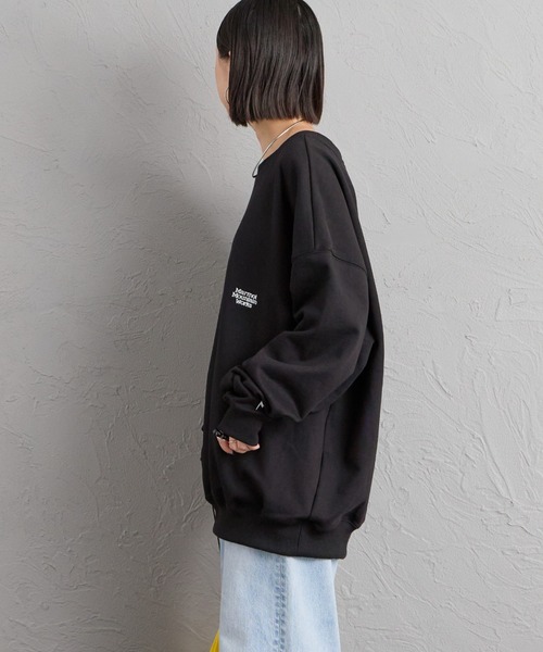 MARMOT（マーモット）の「【WEB先行予約】[Marmot/マーモット] 別注 バーティカルロゴ バックプリントスウェット（スウェット・レディース・チャコール/ブラック/ベージュ・XL/M/S/L）」の9枚目の写真