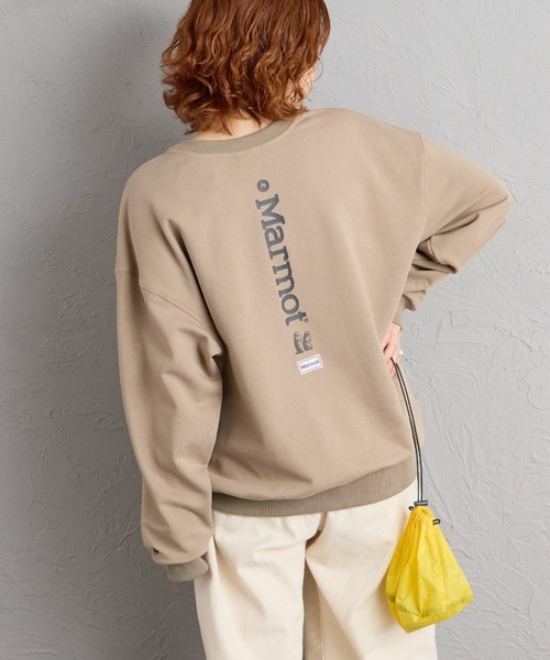 MARMOT（マーモット）の「【WEB先行予約】[Marmot/マーモット] 別注 バーティカルロゴ バックプリントスウェット（スウェット・レディース・チャコール/ブラック/ベージュ・XL/M/S/L）」の18枚目の写真