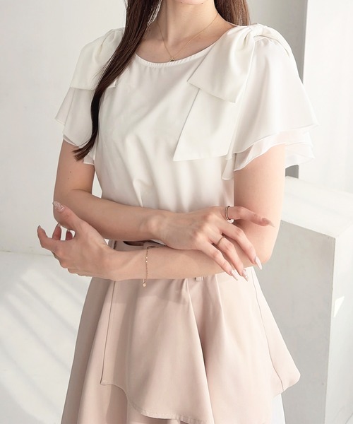 INGNI(イング)の「肩リボンフレアスリーブブラウス(シャツ/ブラウス・レディース・ネイビー/ブラック/オフホワイト・M)」の22枚目の写真