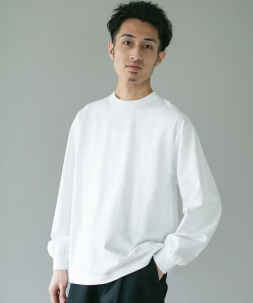 URBAN RESEARCH DOORS(アーバンリサーチドアーズ)の「10.5オンス ヘビーウェイトロングスリーブ Tシャツ(Tシャツ/カットソー・メンズ・グレー系その他/ホワイト/チャコールグレー・MEDIUM/LARGE)」の4枚目の写真