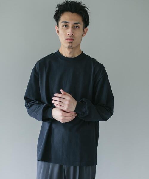 URBAN RESEARCH DOORS(アーバンリサーチドアーズ)の「10.5オンス ヘビーウェイトロングスリーブ Tシャツ(Tシャツ/カットソー・メンズ・グレー系その他/ホワイト/チャコールグレー・MEDIUM/LARGE)」の18枚目の写真