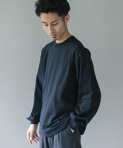 URBAN RESEARCH DOORS(アーバンリサーチドアーズ)の「10.5オンス ヘビーウェイトロングスリーブ Tシャツ(Tシャツ/カットソー・メンズ・グレー系その他/ホワイト/チャコールグレー・MEDIUM/LARGE)」の19枚目の写真
