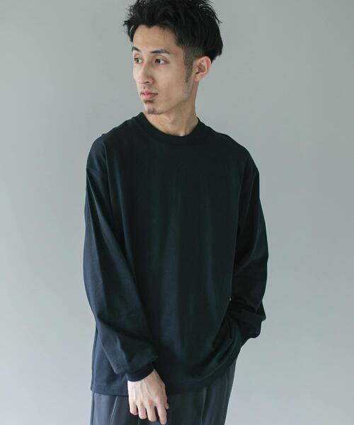 URBAN RESEARCH DOORS(アーバンリサーチドアーズ)の「10.5オンス ヘビーウェイトロングスリーブ Tシャツ(Tシャツ/カットソー・メンズ・グレー系その他/ホワイト/チャコールグレー・MEDIUM/LARGE)」の20枚目の写真