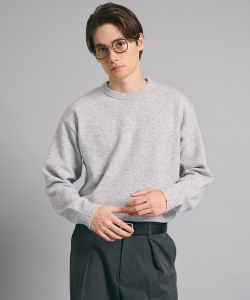 coca(coca)(コカ)の「クルーネックプルオーバーニットトップス(ニット/セーター・メンズ・ブラック/チャコール/レッド/ライトグレー・L/M/XL)」の5枚目の写真