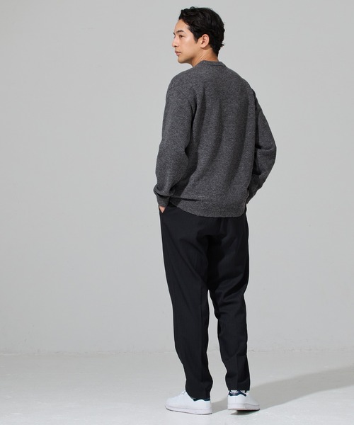 coca(coca)(コカ)の「クルーネックプルオーバーニットトップス(ニット/セーター・メンズ・ブラック/チャコール/レッド/ライトグレー・L/M/XL)」の11枚目の写真