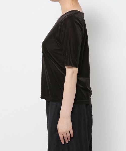 LAKOLE(ラコレ)の「シアーベロア半袖T / 1056076(Tシャツ/カットソー・レディース・ブラック/ブラウン/イエロー・FREE)」の21枚目の写真