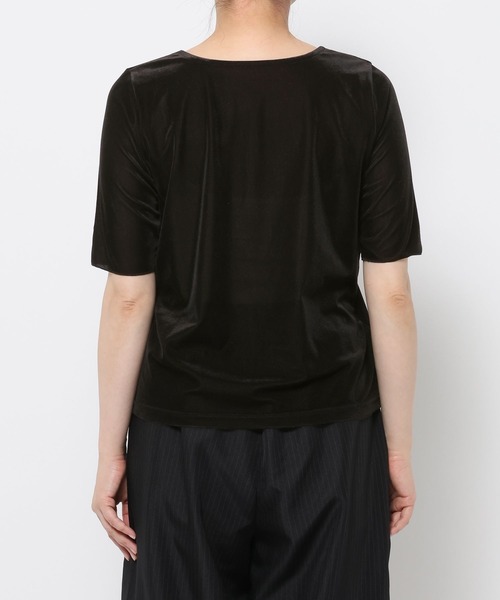 LAKOLE(ラコレ)の「シアーベロア半袖T / 1056076(Tシャツ/カットソー・レディース・ブラック/ブラウン/イエロー・FREE)」の22枚目の写真