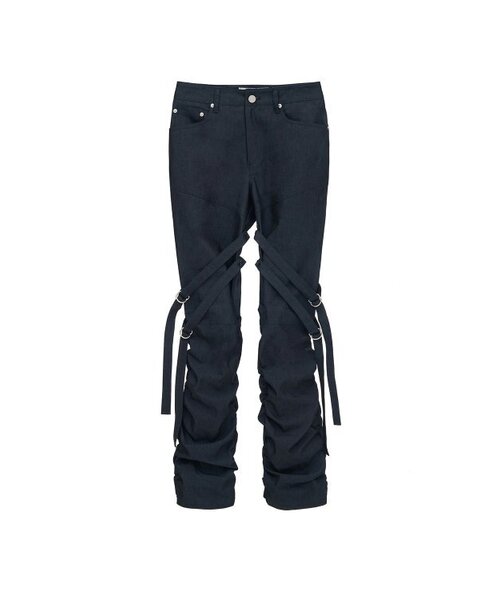 AFTERHOURS（アフターアワーズ）の「DETACHABLE STRAP SHIRRING PANTS (INDIGO BLUE)（その他パンツ・レディース・その他・SMALL/MEDIUM）」の5枚目の写真