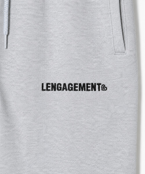 LENGAGEMENT（ランガージュマン）の「ムボンジェストーリー ロゴ ジョガーパンツ [グレー]（スウェットパンツ・レディース・その他・100/105/90/95）」の4枚目の写真