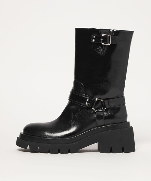 SY UNITED ARROWS(シーユナイテッドアローズ)の「<SY>タンクソールエンジニア ショートブーツ75↑(ブーツ・レディース・ダークブラウン/ブラック・22.5cm/23.5cm/24.5cm/25.5cm)」の1枚目の写真
