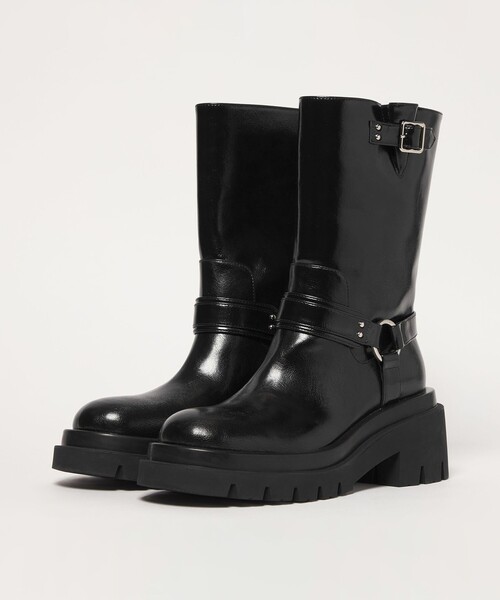SY UNITED ARROWS(シーユナイテッドアローズ)の「<SY>タンクソールエンジニア ショートブーツ75↑(ブーツ・レディース・ダークブラウン/ブラック・22.5cm/23.5cm/24.5cm/25.5cm)」の4枚目の写真