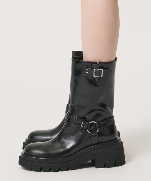 SY UNITED ARROWS(シーユナイテッドアローズ)の「<SY>タンクソールエンジニア ショートブーツ75↑(ブーツ・レディース・ダークブラウン/ブラック・22.5cm/23.5cm/24.5cm/25.5cm)」の3枚目の写真