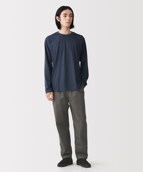 無印良品(ムジルシリョウヒン)の「紳士 洗いざらしコットンイージーパンツ(その他パンツ・メンズ・ベージュ/ブラウン/ブラック/ダークグレー/ダークグリーン・S/M/L/XL)」の10枚目の写真