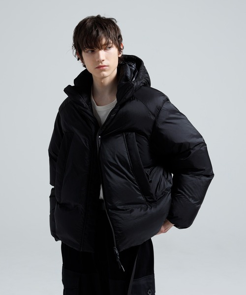 Y-3（ワイスリー）の「Y-3 HOODED PUFFER JACKET（ダウンジャケット/コート・メンズ・ブラック・MEDIUM/SMALL/X-SMALL/X-LARGE）」の2枚目の写真