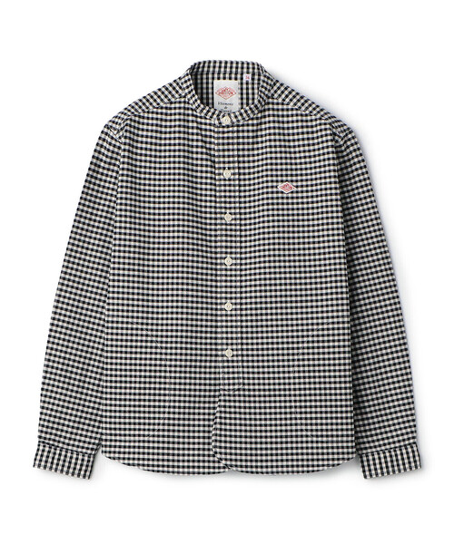 DANTON（ダントン）の「Women's Oxford Band Collar Shirt Pattern（シャツ/ブラウス・レディース・ブルー系その他5/ブラック系その他・36/34/38）」の8枚目の写真