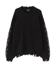 DankeSchon/ダンケシェーン/COTTON WJQ STUDS CREWNECK