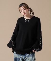 DankeSchon/ダンケシェーン/COTTON WJQ STUDS CREWNECK