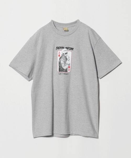 FUCKING AWESOME(ファッキングオーサム)の「<FUCKING AWESOME> Inde/Get High Tee AH/Tシャツ(Tシャツ/カットソー・メンズ・ライトグレー・M/L)」の1枚目の写真