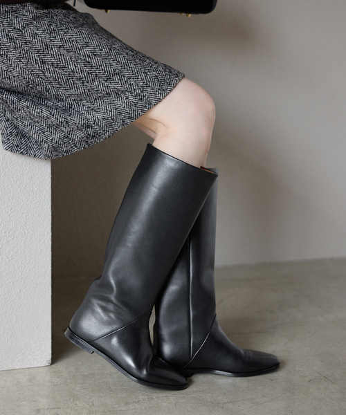 SLOBE IENA(スローブイエナ)の「《追加》SLOBE ロングブーツ(ブーツ・レディース・ブラック・23cm/23.5cm/24cm/24.5cm/25cm)」の5枚目の写真