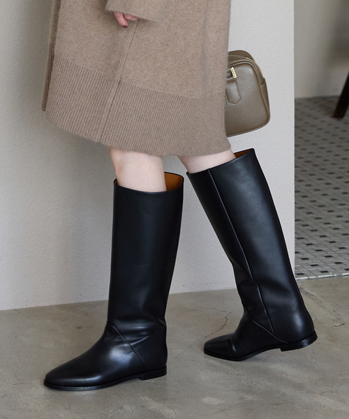 SLOBE IENA(スローブイエナ)の「《追加》SLOBE ロングブーツ(ブーツ・レディース・ブラック・23cm/23.5cm/24cm/24.5cm/25cm)」の9枚目の写真