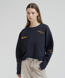 AVIREX | 【直営店限定】LOGO JACQUARD AND EMBROIDERY TOPS(ニット/セーター)